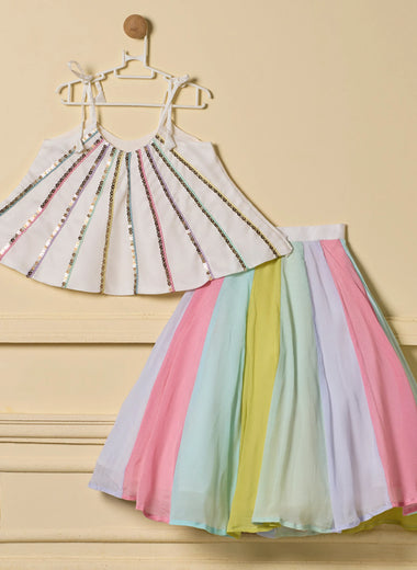 Rainbow Dreams Skirt Set