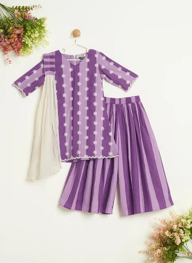 PURPLE STRIPPED SET