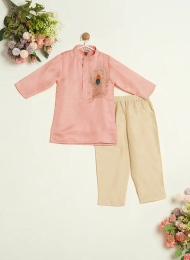 PEACOCK LEAF KURTA SET