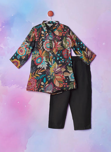 Multi Printed with Orange