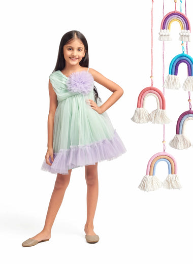 Pastel Lavender Flower Dress