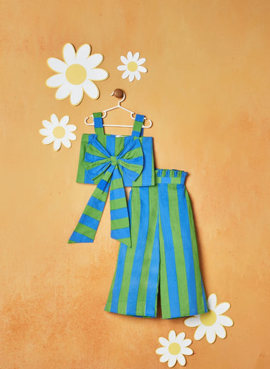 BROAD STRIPES BIG BOW CORD SET