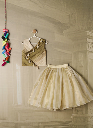 CHANDERI GOLDEN SHADED LENGHA