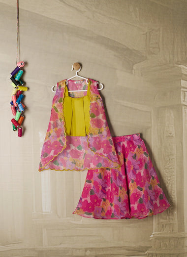 FLORAL PRINTED LENGHA SET