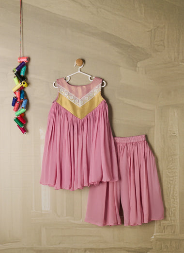 DUSTY PINK PALAZZO SET