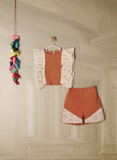 RUST DUAL SHADE HAKOBA CORD SET