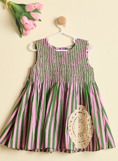 GARDEN STRIPES DRESS