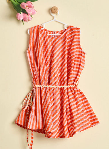 TANGERINE TWIRL DRESS