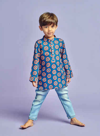 Captain America Print Kurta
