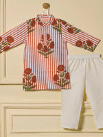 Gulmohar Stripe Kurta Set