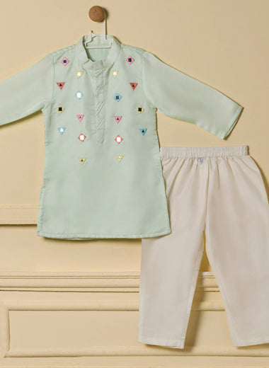 Mint Meadow Kurta Set