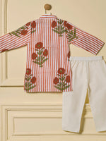 Gulmohar Stripe Kurta Set