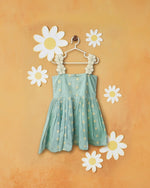 Sea green & Lace summer dress