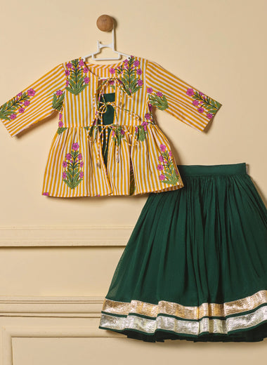 Gulmohar Emerald Set