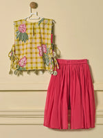Pink Petal Gingham Set