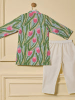 Gulabi Gulmohar Kurta Set