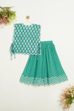 GREEN SCALLOP PALAZZO