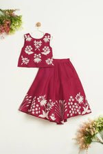 MARROON APPLIQUE LENGHA
