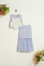 WHITE FLOWER PURPLE SET