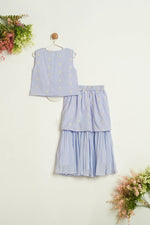 WHITE FLOWER PURPLE SET