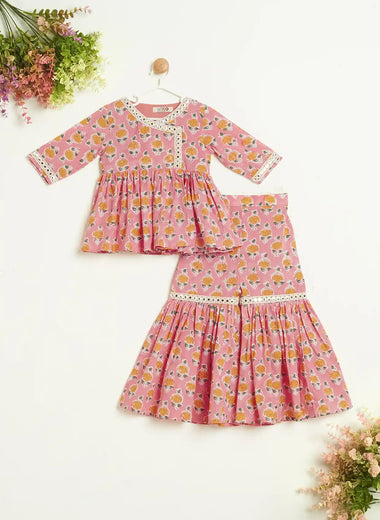 GENDA FLOWER SHARARA SET