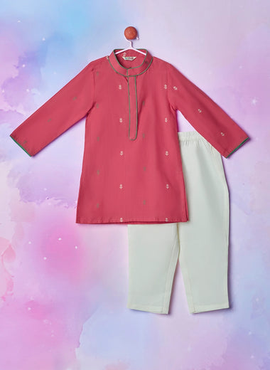 Pink Linen Handloom