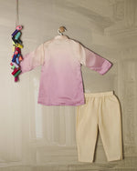 PINK SHADED KURTA SET