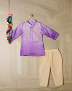 PURPLE SHADED KURTA SET