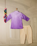 PURPLE SHADED KURTA SET