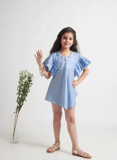 Shell Neckline Dress