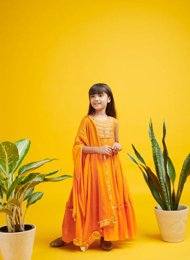Gota Anarkali Set