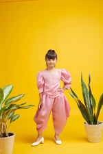 Pearl Pink Cowl Pant Set
