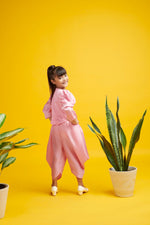 Pearl Pink Cowl Pant Set