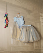 BLUE SHIMMER TISSUE LENGHA