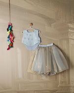 BLUE SHIMMER TISSUE LENGHA