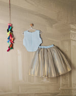 BLUE SHIMMER TISSUE LENGHA