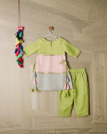 COLOR BLOCK SUIT SET