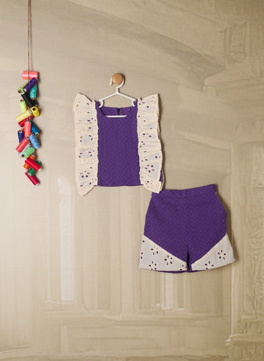 PURPLE DUAL SHADE HAKOBA CORD SET