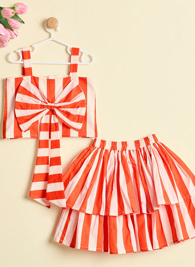 ORANGE TANGO SKIRT SET