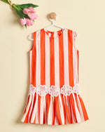 ORANGE TANGO BALLOON DRESS