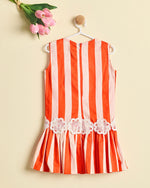 ORANGE TANGO BALLOON DRESS