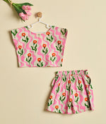 WAVE AND BLOOM CORD SET PINK