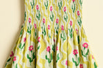 WAVE AND BLOOM DRESS YELLOW