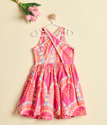 PINK PALM PARADE DRESS