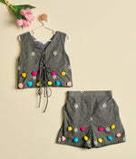 CHARCOAL CHARM CORD SET