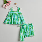 PALM KISSED STRIPES ( BLUE & GREEN )