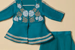 Peacock feather palazzo set