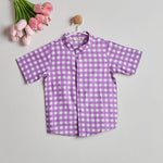 LAVNDER CHECKS SHIRT