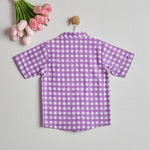 LAVNDER CHECKS SHIRT