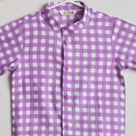 LAVNDER CHECKS SHIRT